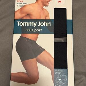 Tommy John 360 Sport Boxer Briefs - Black 2 Pack Men’s Medium